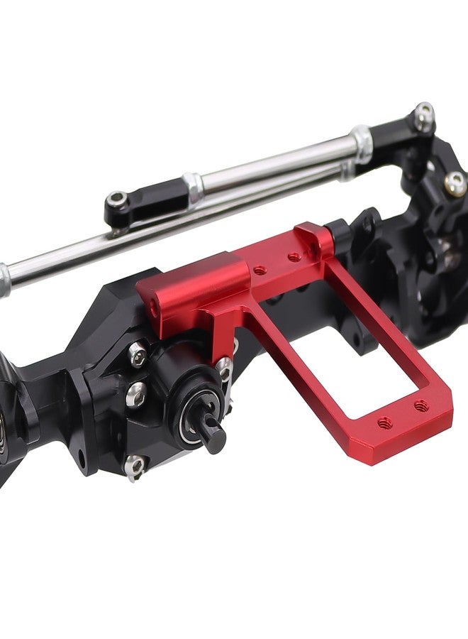 RCJUMPANT BTA Servo Mount for Vanquish VS4-10 Phoenix F10 Portal Axle - Low CG CNC Upgrade - Fits VP F10 Nylon/F10T Aluminum Axles - 1/10 RC Crawler (Red) - Image 4